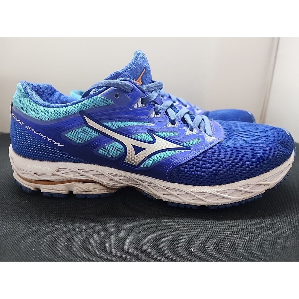 Womens Running Shoes Sneakers Wave Shadow Blue Size 10 Mizuno 410941 5B00
